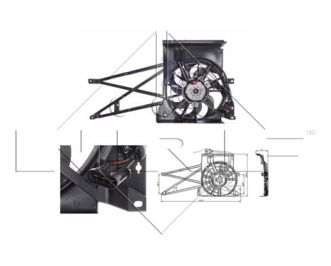 Ventilateur, refroidissement du moteur 47013 NRF, Image 2