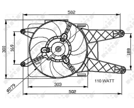 Ventilateur, refroidissement du moteur 47039 NRF, Image 6