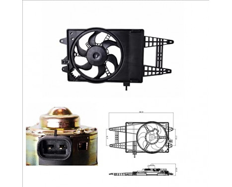 Ventilateur, refroidissement du moteur 47243 NRF