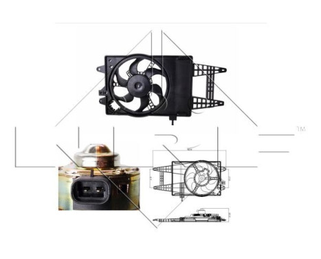 Ventilateur, refroidissement du moteur 47243 NRF, Image 2