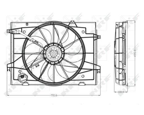 Ventilateur, refroidissement du moteur 47285 NRF, Image 2