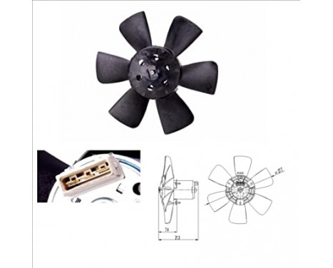 Ventilateur, refroidissement du moteur 47391 NRF