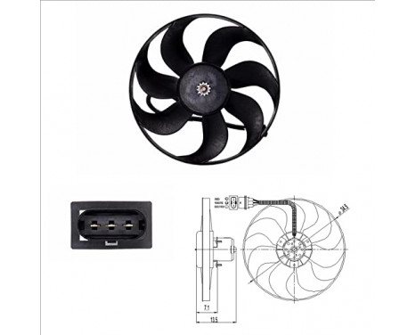 Ventilateur, refroidissement du moteur 47397 NRF