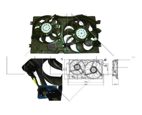 Ventilateur, refroidissement du moteur 47403 NRF, Image 2