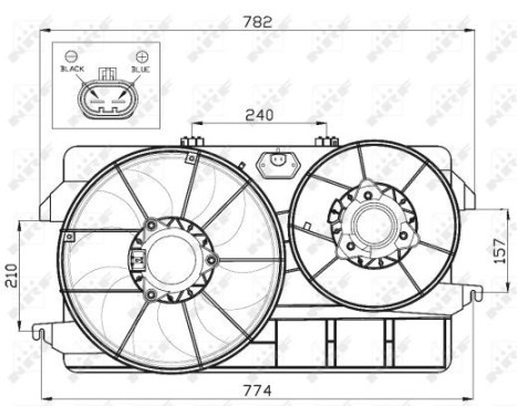 Ventilateur, refroidissement du moteur 47452 NRF, Image 5