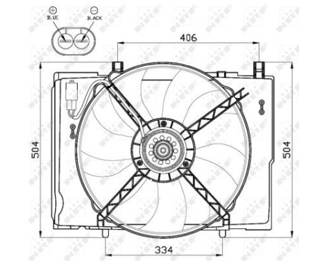 Ventilateur, refroidissement du moteur 47473 NRF, Image 4