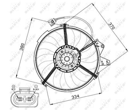 Ventilateur, refroidissement du moteur 47474 NRF, Image 3