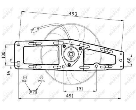 Ventilateur, refroidissement du moteur 47476 NRF, Image 3