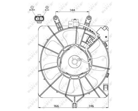 Ventilateur, refroidissement du moteur 47512 NRF, Image 3