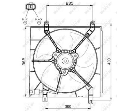 Ventilateur, refroidissement du moteur 47526 NRF, Image 3