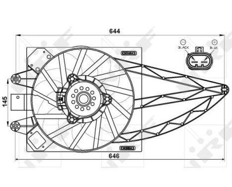 Ventilateur, refroidissement du moteur 47541 NRF, Image 3