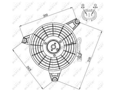 Ventilateur, refroidissement du moteur 47548 NRF, Image 2