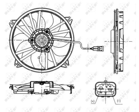 Ventilateur, refroidissement du moteur 47665 NRF, Image 5