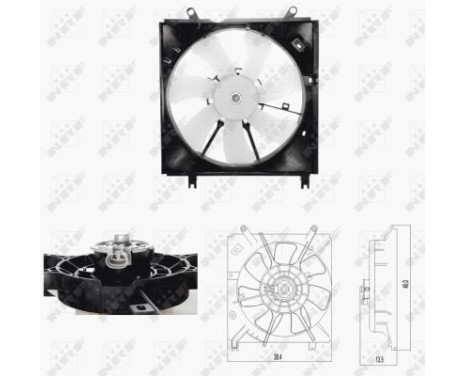 Ventilateur, refroidissement du moteur 47696 NRF, Image 2