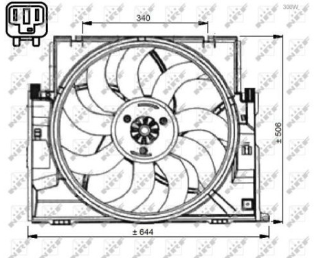 Ventilateur, refroidissement du moteur 47735 NRF, Image 5