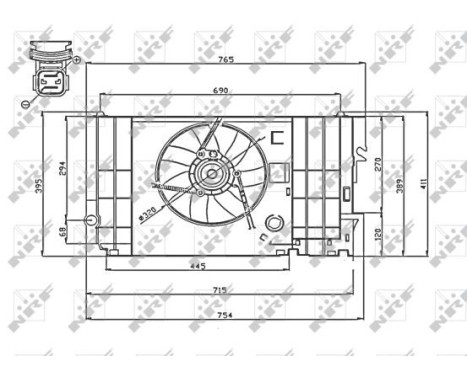 Ventilateur, refroidissement du moteur 47740 NRF, Image 3