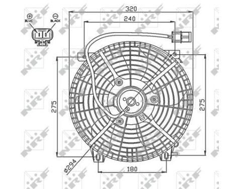 Ventilateur, refroidissement du moteur 47752 NRF, Image 3