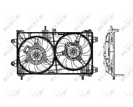 Ventilateur, refroidissement du moteur 47802 NRF, Image 2