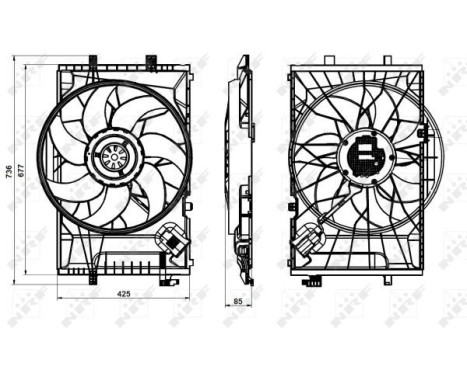 Ventilateur, refroidissement du moteur 47846 NRF, Image 5