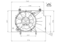 Ventilateur, refroidissement du moteur 47957 NRF