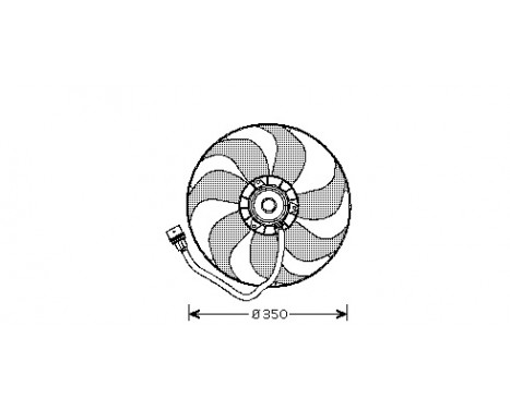 Ventilateur, refroidissement du moteur 5825745 International Radiators, Image 2