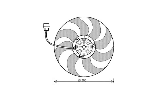 Ventilateur, refroidissement du moteur 5827745 International Radiators, Image 2
