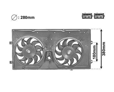 Ventilateur, refroidissement du moteur 5874748 International Radiators, Image 2