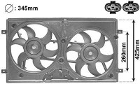 Ventilateur, refroidissement du moteur 5875749 International Radiators