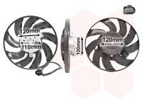 Ventilateur, refroidissement du moteur 5896744 International Radiators