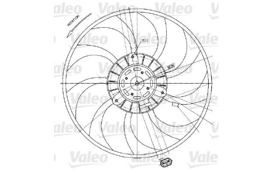 Ventilateur, refroidissement du moteur 698424 Valeo, Image 3