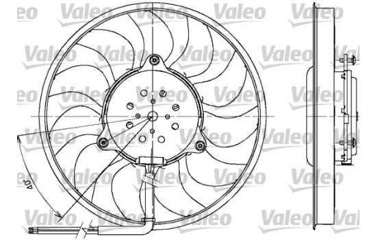 Ventilateur, refroidissement du moteur 698612 Valeo