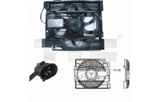 Ventilateur, refroidissement du moteur 803-0008 TYC