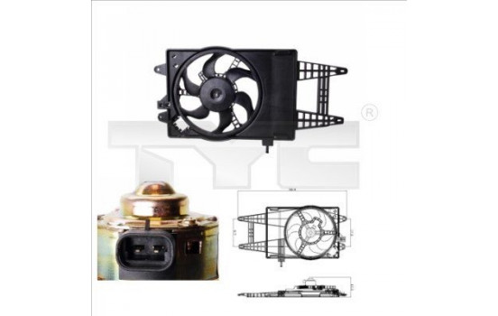 Ventilateur, refroidissement du moteur 809-0004 TYC