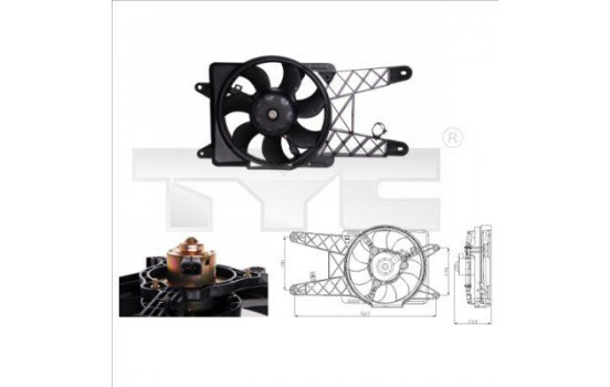 Ventilateur, refroidissement du moteur 809-0012 TYC