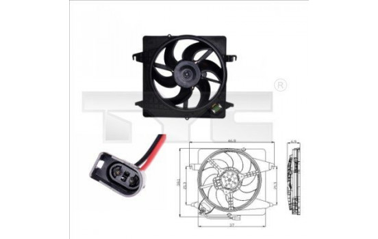 Ventilateur, refroidissement du moteur 810-0014 TYC