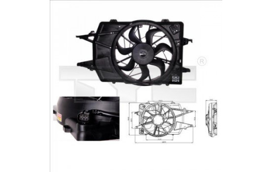 Ventilateur, refroidissement du moteur 810-0018 TYC