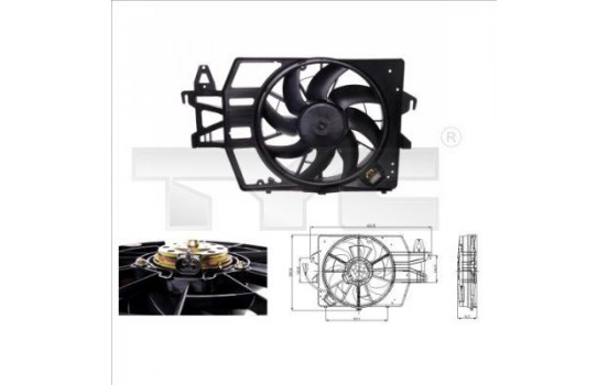 Ventilateur, refroidissement du moteur 810-0038 TYC