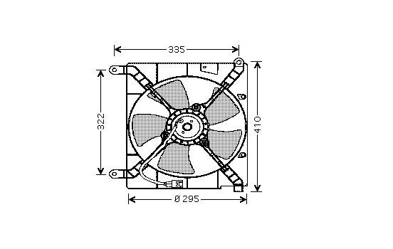 Ventilateur, refroidissement du moteur 8121746 International Radiators