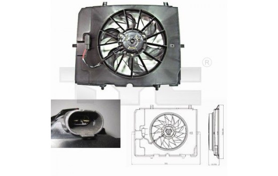 Ventilateur, refroidissement du moteur 821-0002 TYC