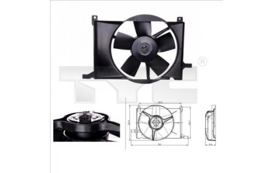 Ventilateur, refroidissement du moteur 825-0002 TYC