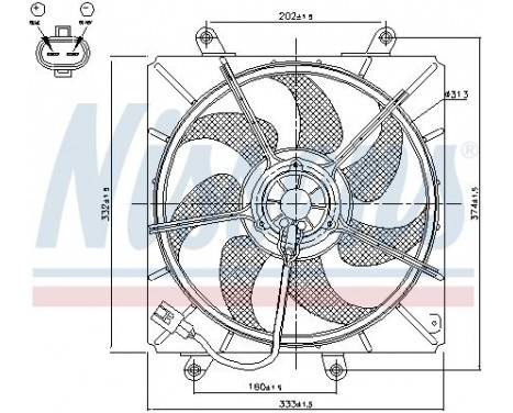 Ventilateur, refroidissement du moteur 85014 Nissens, Image 7