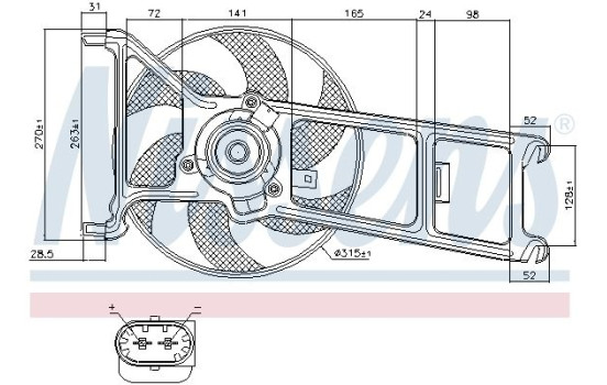 Ventilateur, refroidissement du moteur 85023 Nissens, Image 7
