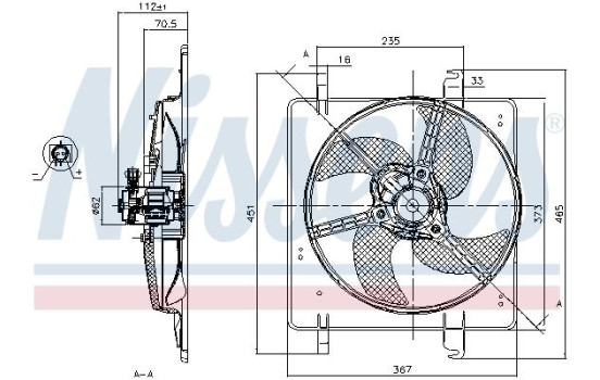 Ventilateur, refroidissement du moteur 85027 Nissens, Image 7