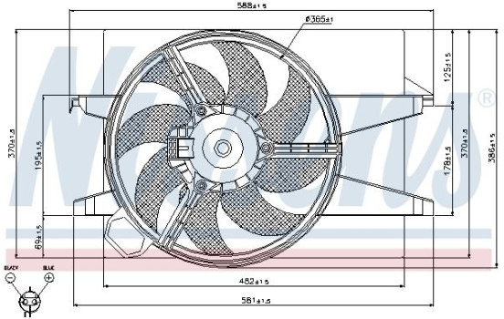 Ventilateur, refroidissement du moteur 85032 Nissens, Image 7