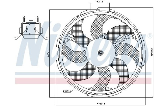Ventilateur, refroidissement du moteur 85036 Nissens, Image 6