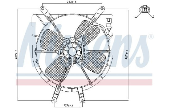 Ventilateur, refroidissement du moteur 85043 Nissens, Image 6
