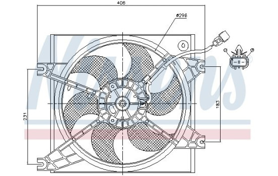 Ventilateur, refroidissement du moteur 85085 Nissens, Image 7