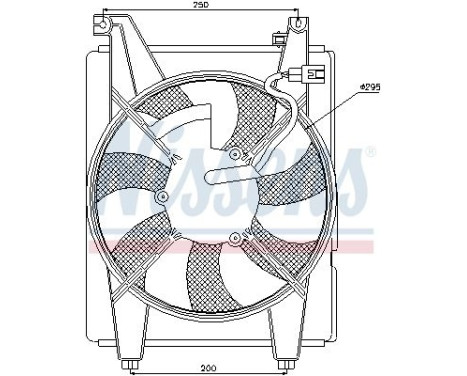 Ventilateur, refroidissement du moteur 85088 Nissens, Image 2