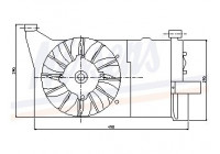 Ventilateur, refroidissement du moteur 85132 Nissens