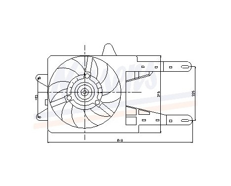 Ventilateur, refroidissement du moteur 85141 Nissens, Image 6